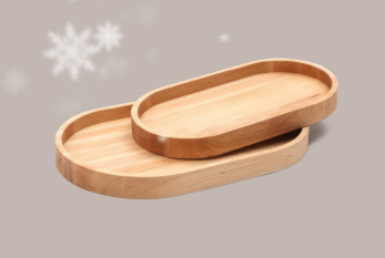 Подносы и тарелки<br>из натурального дерева