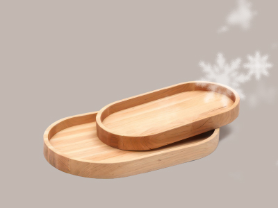 Подносы и тарелки<br>из натурального дерева